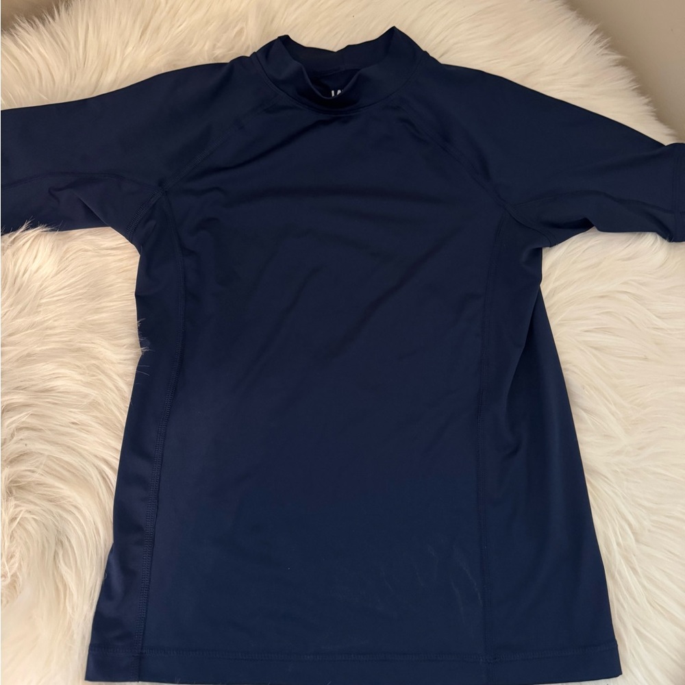 Lands' End Kids Navy Swim Rashguard